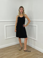 Vestito Cotone Cut Out A0894 Nero