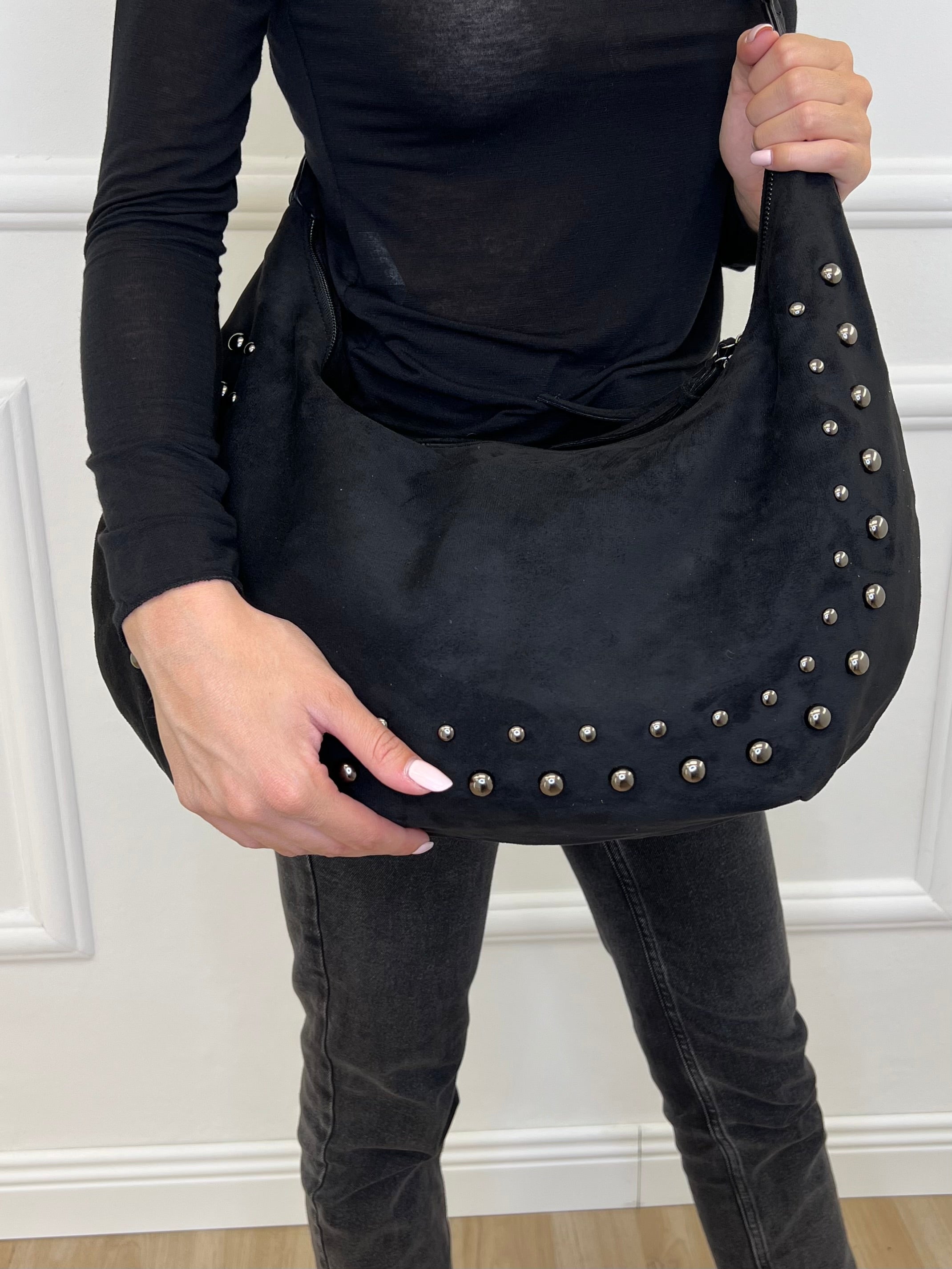 Borsa Hobo Ecorenna Borchie L6272