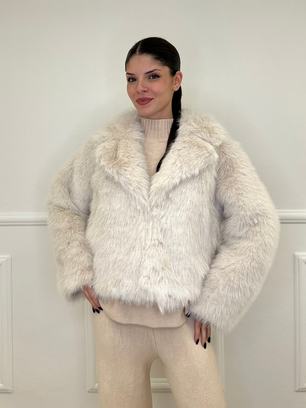 Pelliccia Over 2513 Panna