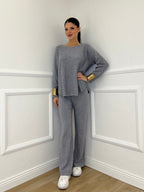 Completo Girocollo 24043 Grigio