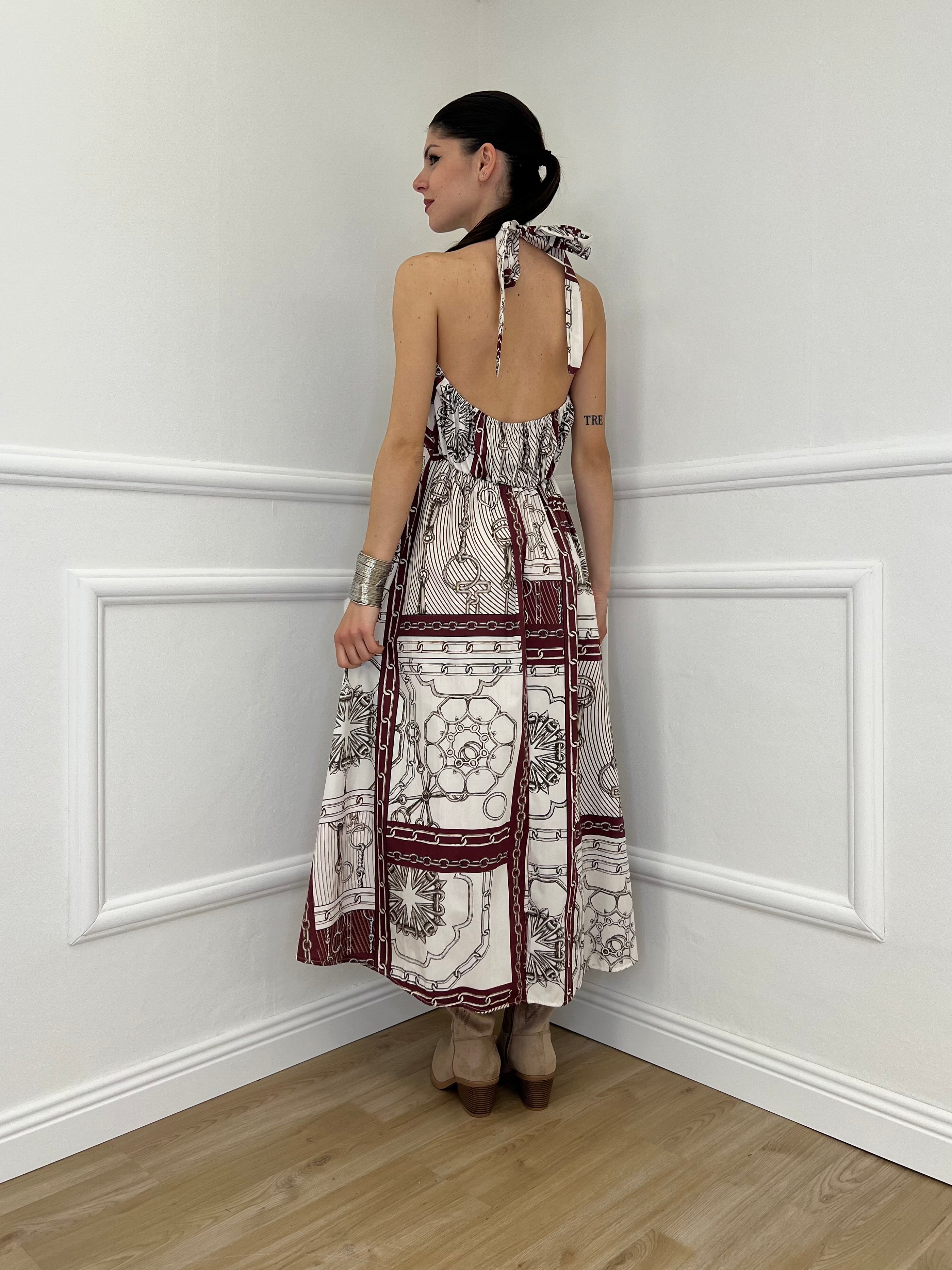 Abito Marilyn Fantasia 961902 Burgundy