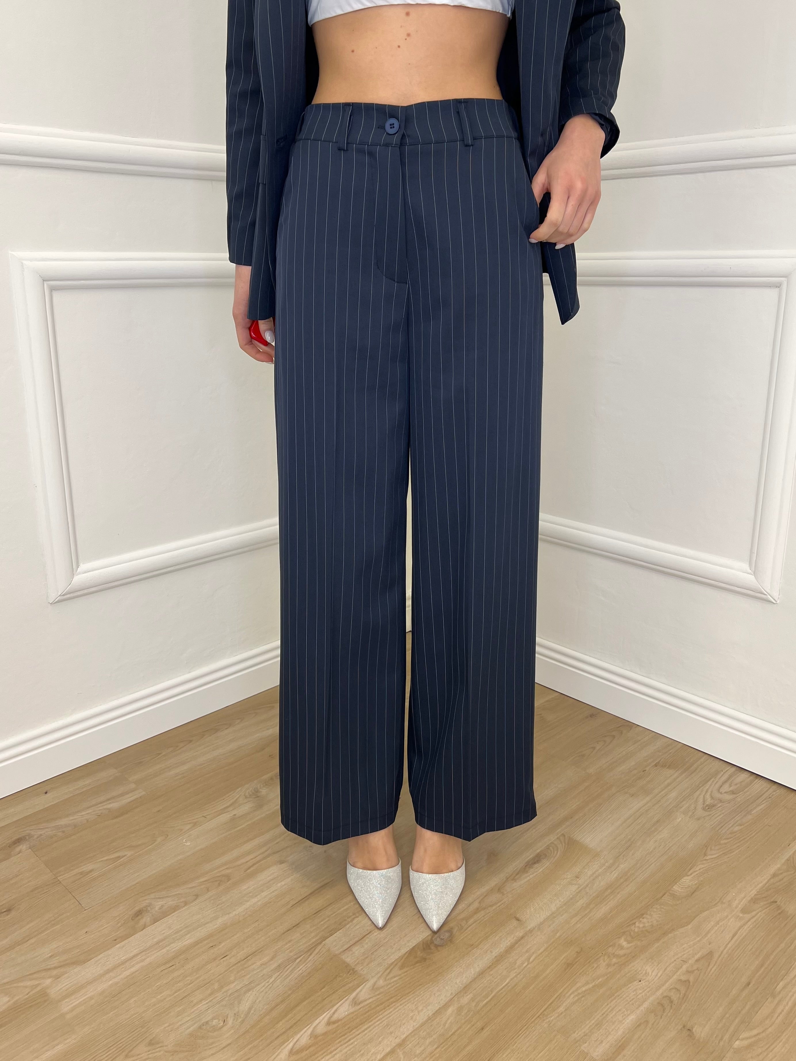 Tailleur Gessato G27636 Blu