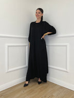 Maxi Cardigan Seta e Viscosa 2603 Nero