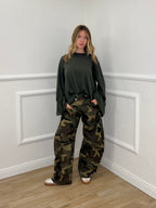 Jeans Balloon Vita Incrociata Camouflage 5500