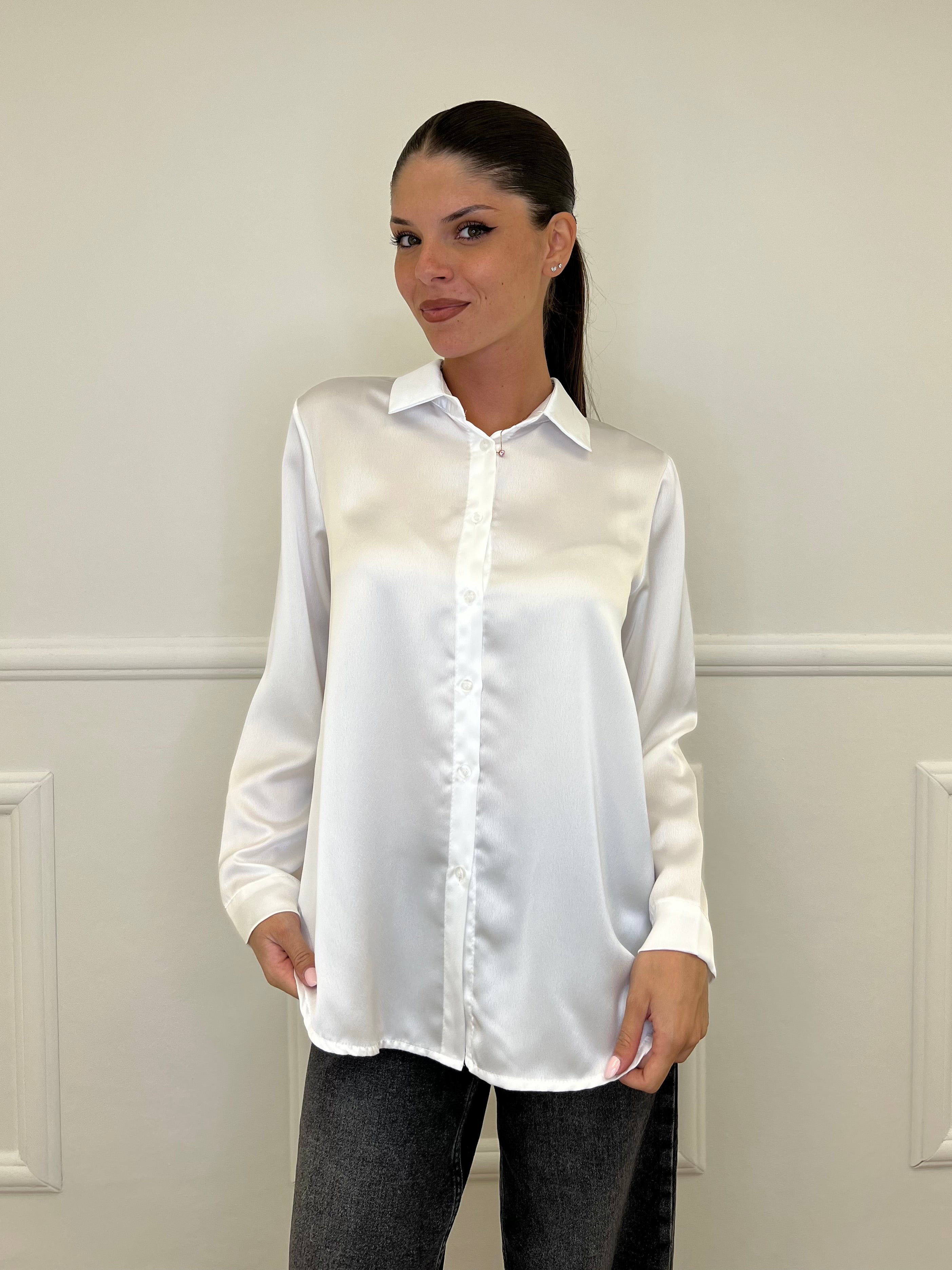 Camicia Satin 24244 Bianco