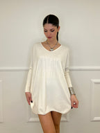 Maxi Maglia Strass 5292 Panna