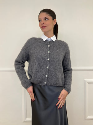 Cardigan Kid Mohair 5211 Grigio