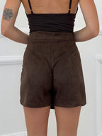 Panta Gonna Scamosciato Borchie D28091 Moro