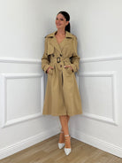 Trench Y004 Khaki - Bazar Abbigliamento