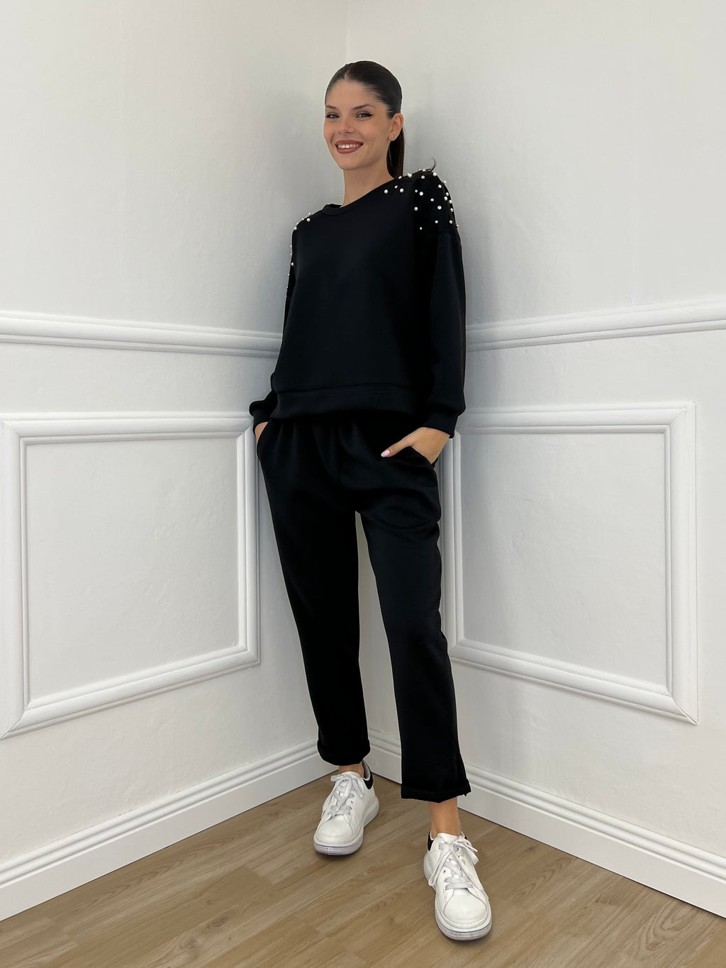 Pantalone Felpa 2252 Nero - Bazar Abbigliamento