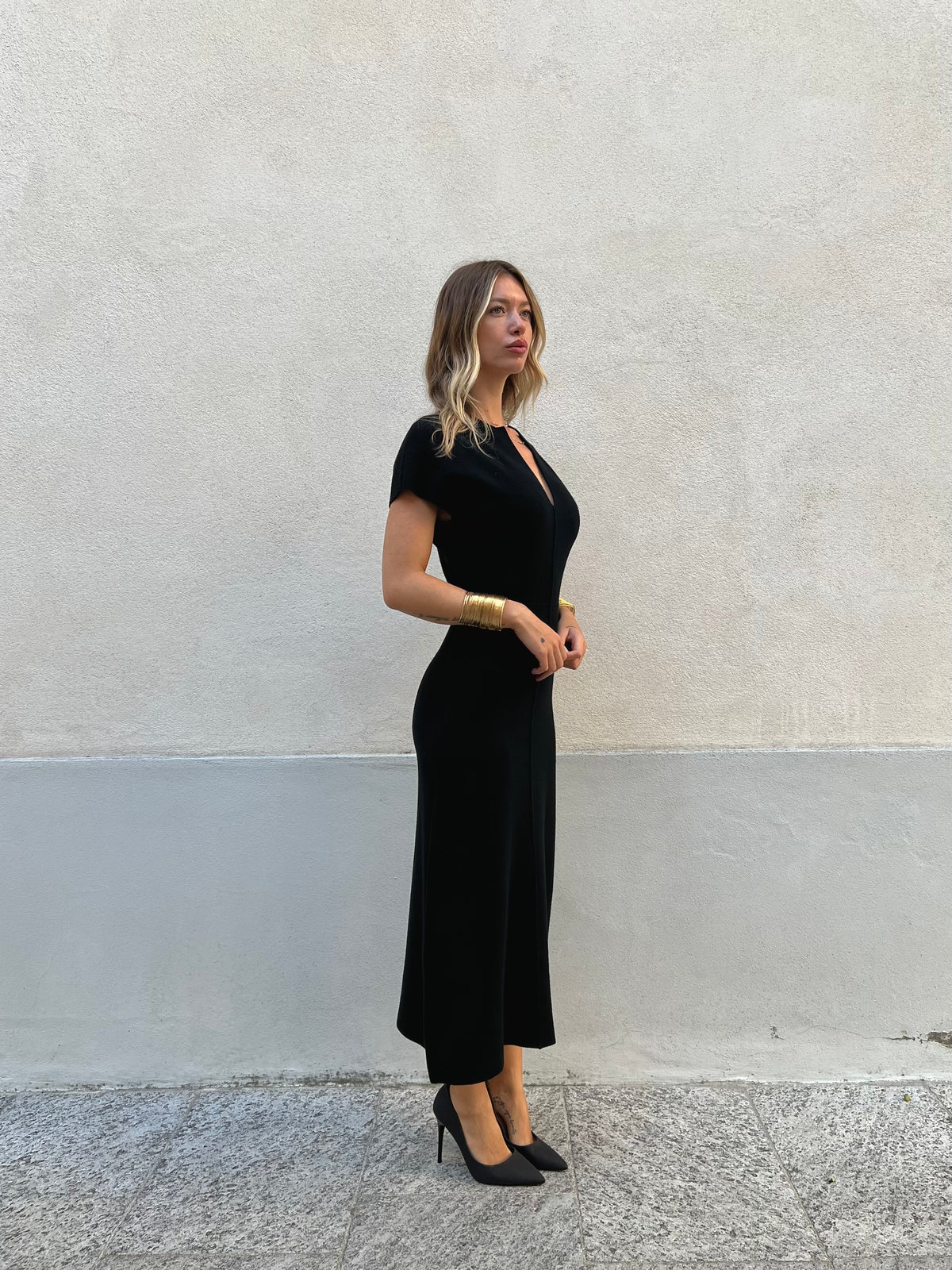Abito In Maglia 9103 Nero