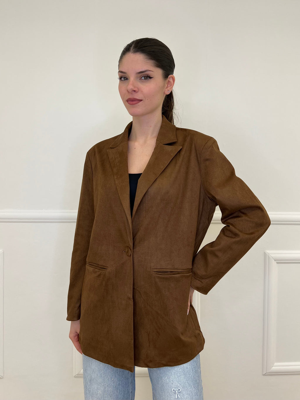 Blazer Scamosciato 5010 Marrone