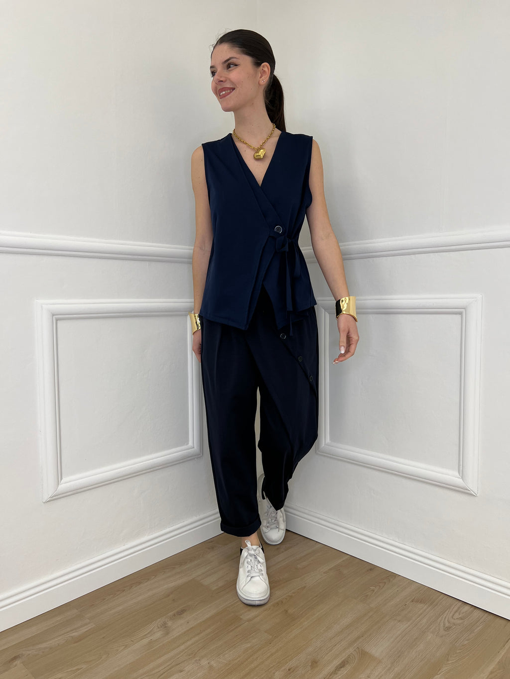 Pantalone Baggy Portafoglio 51256 Blu