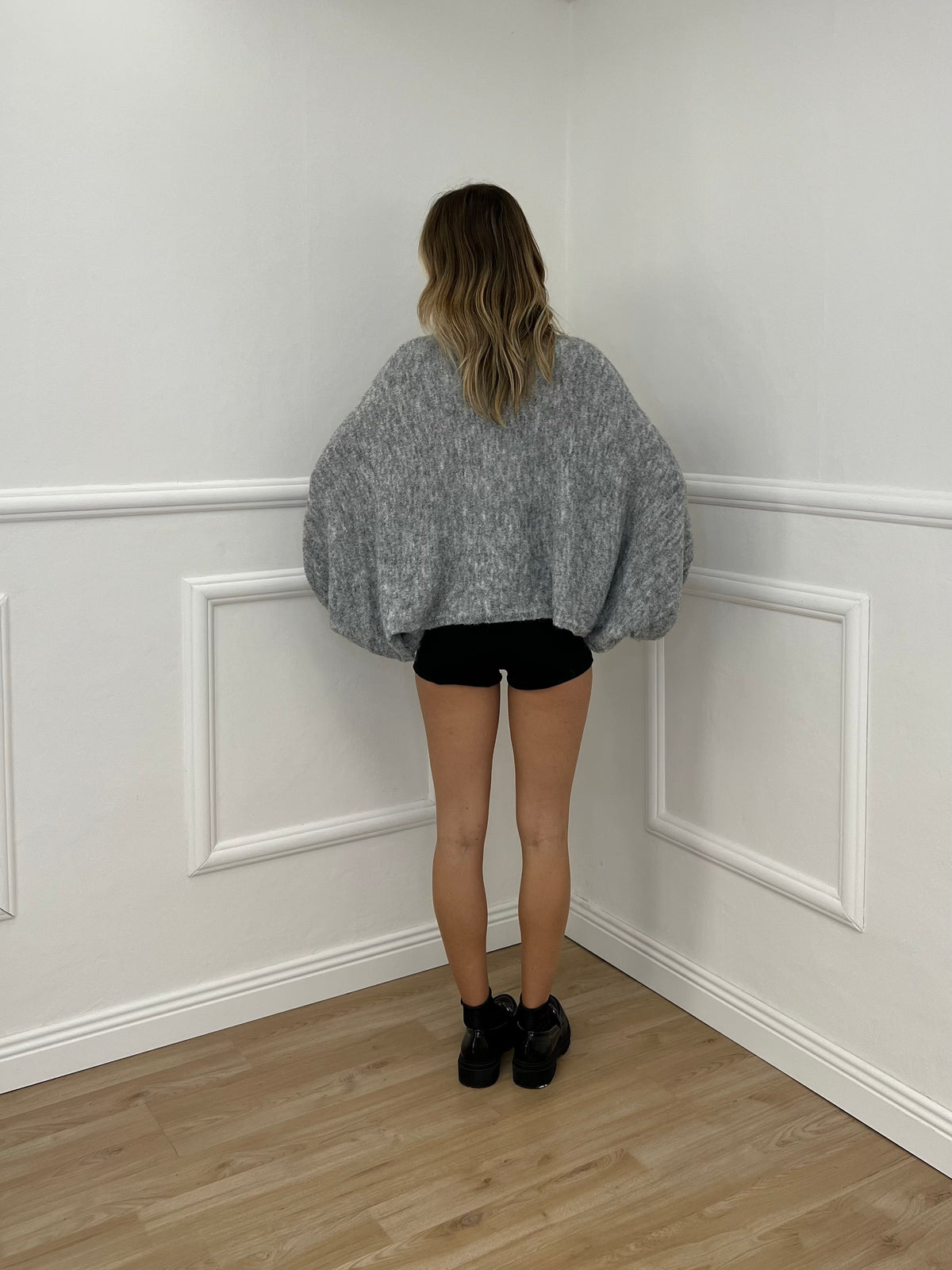 Maglia Mohair Pipistrello A132 Grigio