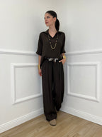 Camicia Fluida Strop 26081 Moro