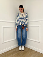 Maglia Traforata Ondine 10514 Avio