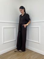 Pantalone Lino Coulisse 23216 Moro