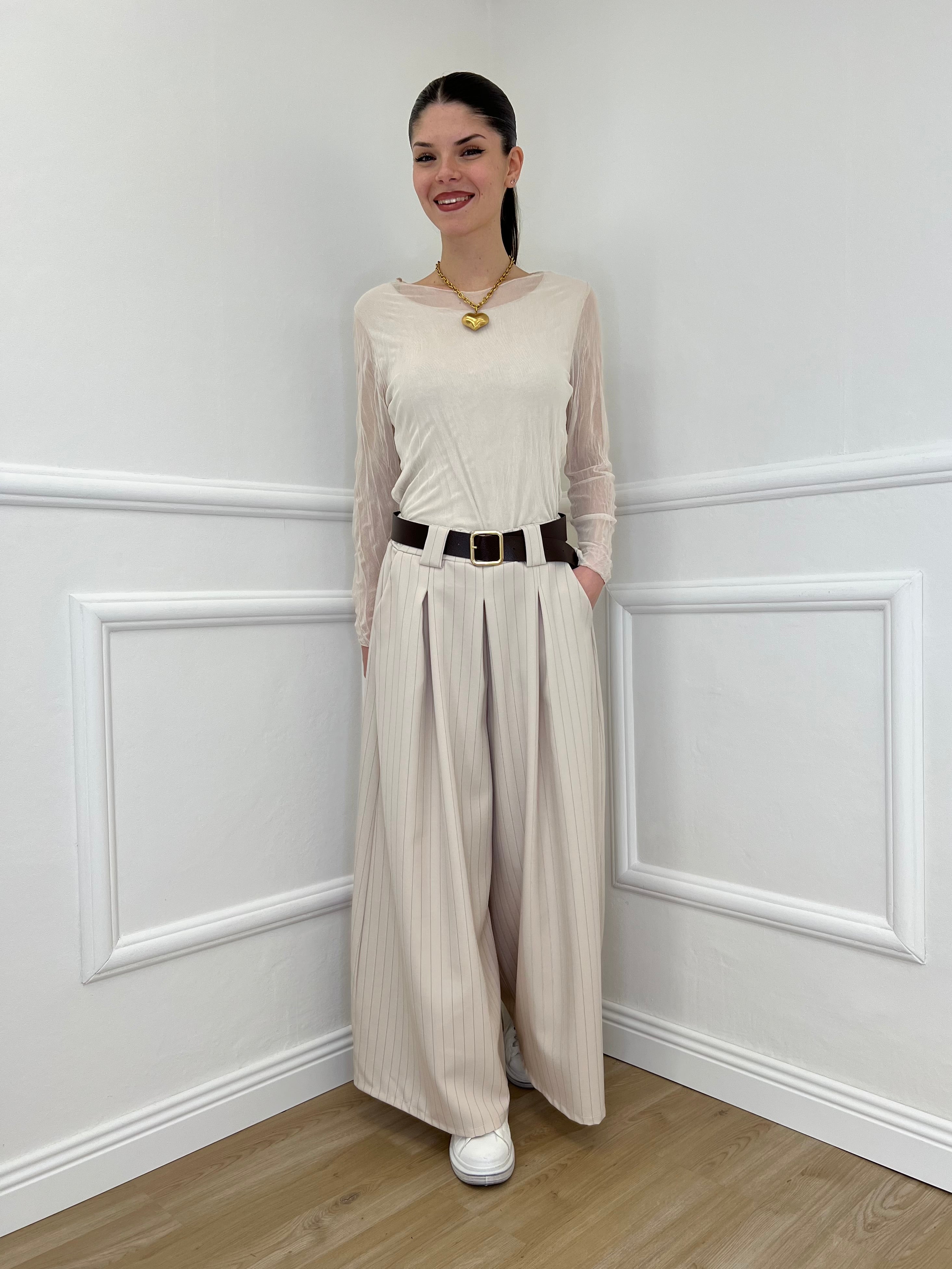 Pantagonna Gessato 2568 Beige