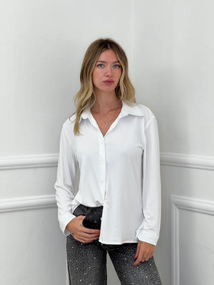 Camicia In Jersey 23001 Bianco