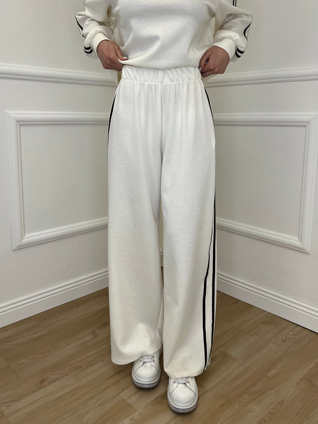 Tuta Bande Girocollo 88426 Panna