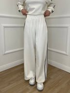 Tuta Bande Girocollo 88426 Panna