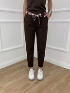 Pantalone Cotone Fusciacca 1508 Marrone