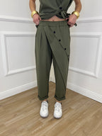 Pantalone Baggy Portafoglio 51256 Verde Militare