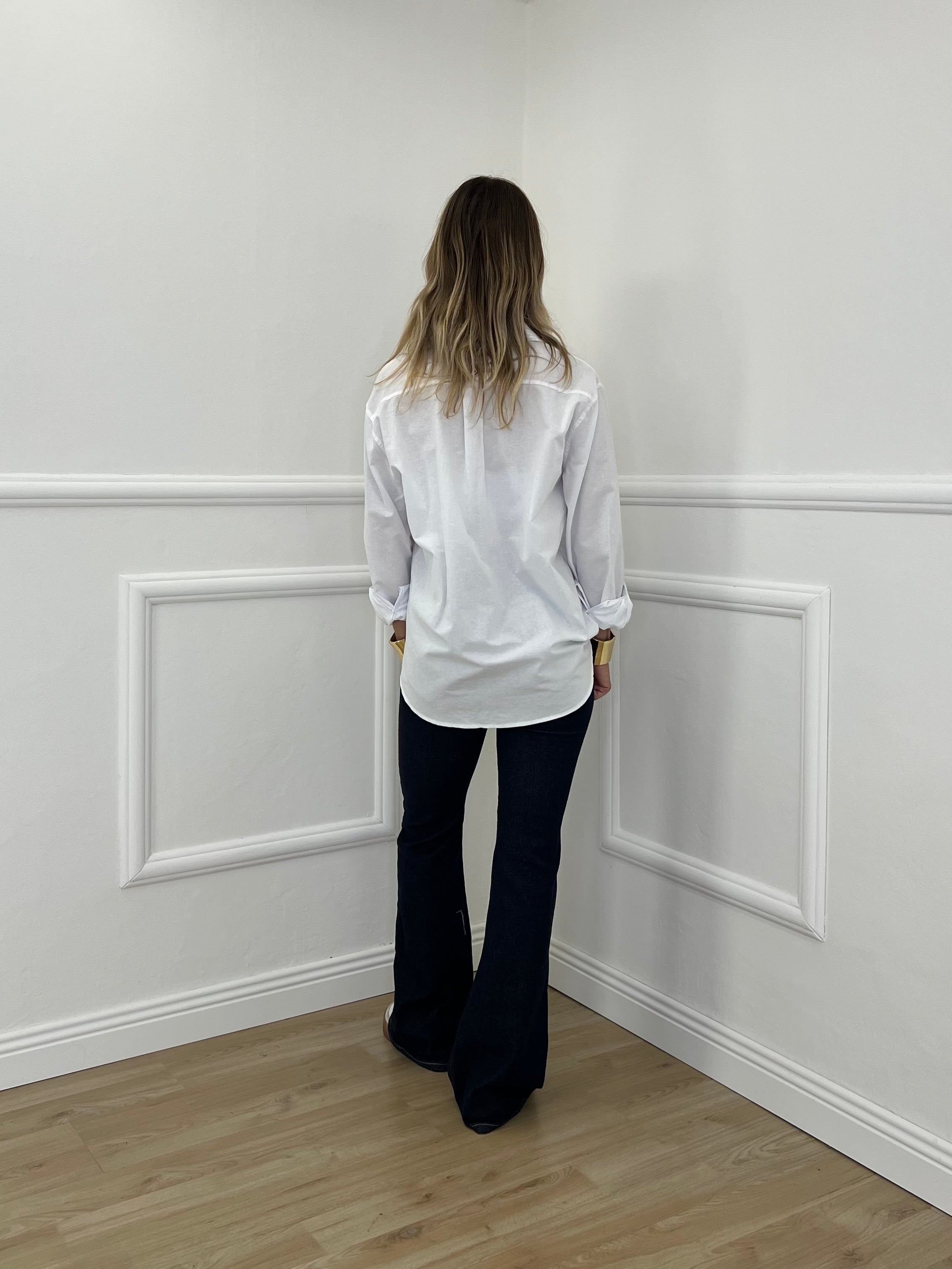 Camicia Over Oxford Tasca 17117 Bianco