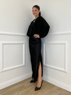 Felpa Crop 83625 Nero