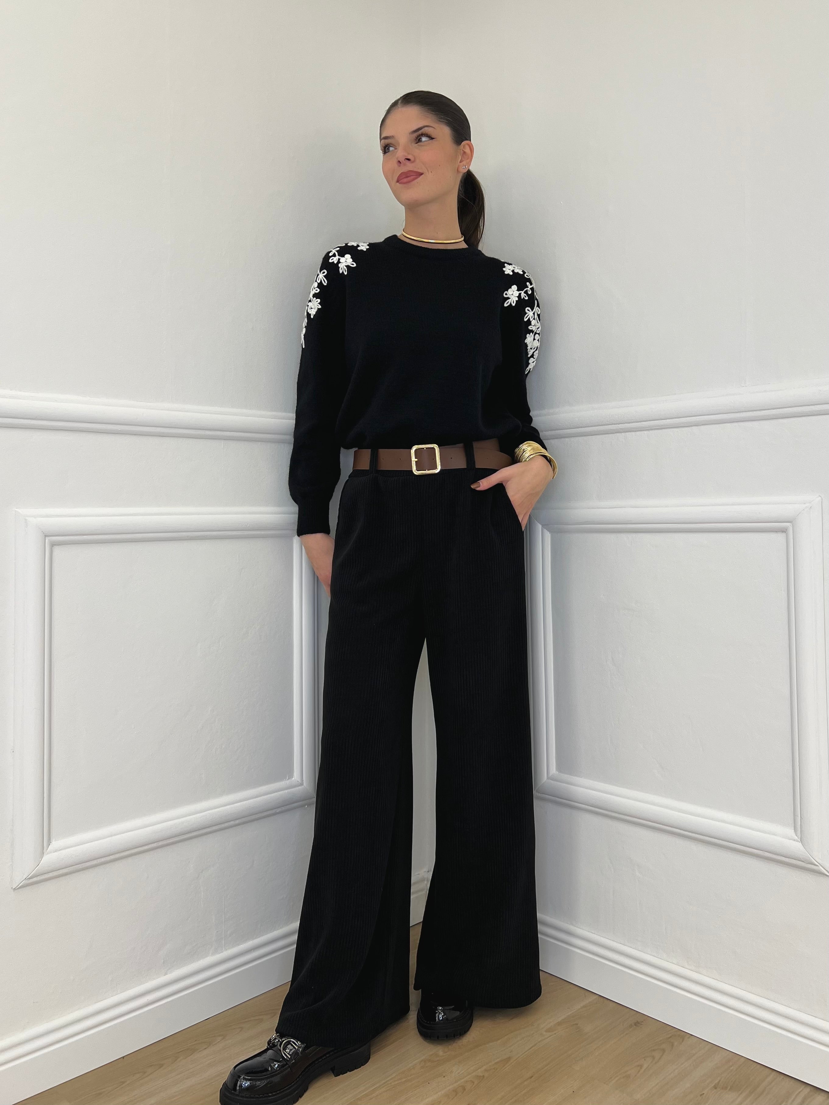 Pantalone Corduroy 6156 Nero