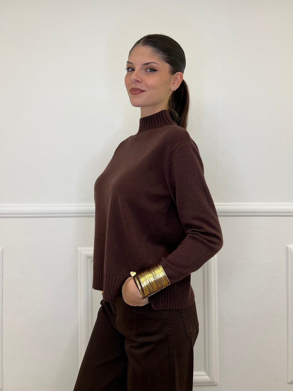 Lupetto Spacchetti 26000 Moro