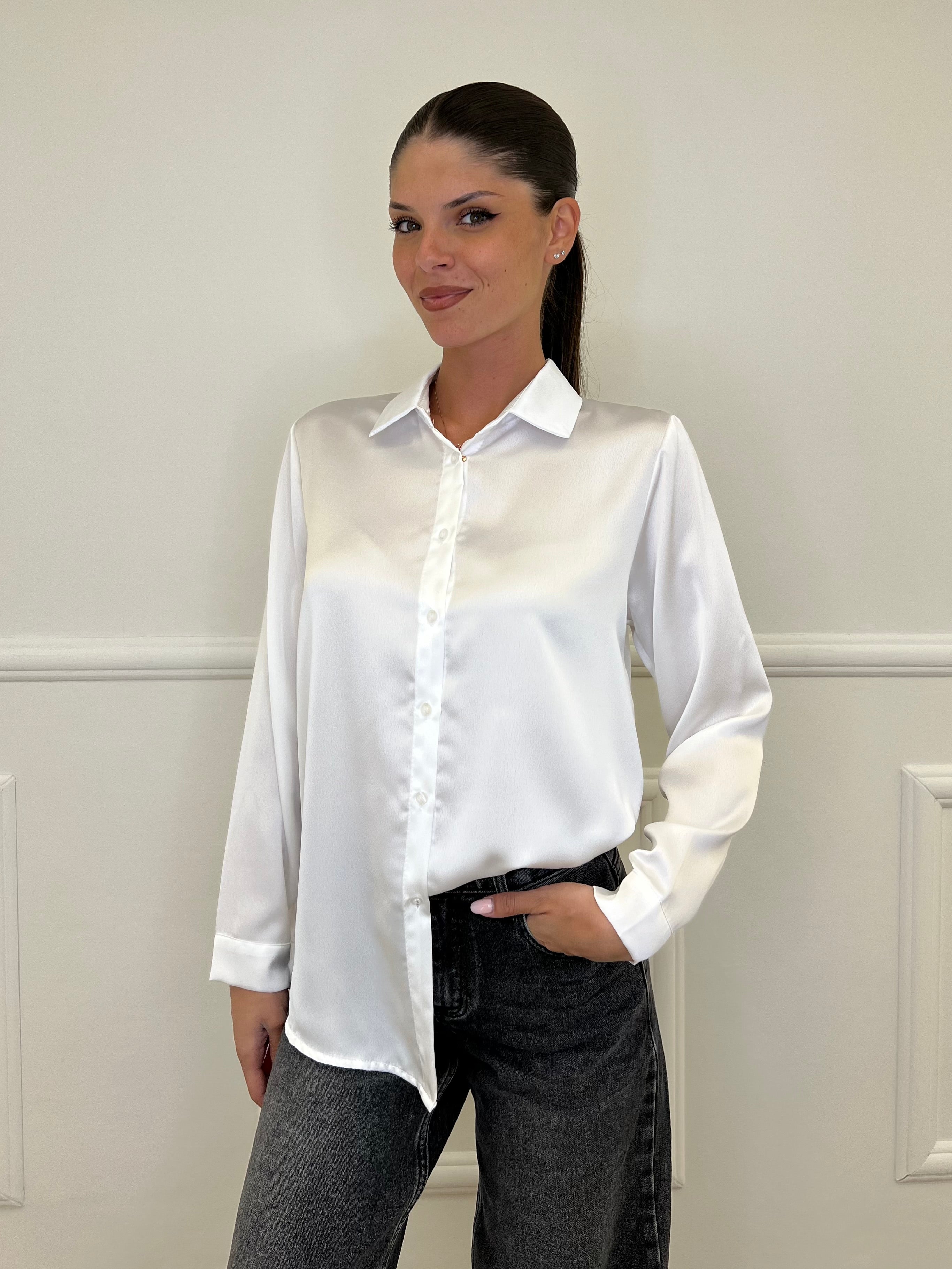 Camicia Satin 24244 Bianco