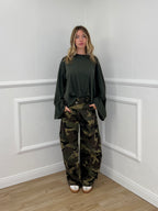 Jeans Balloon Vita Incrociata Camouflage 5500