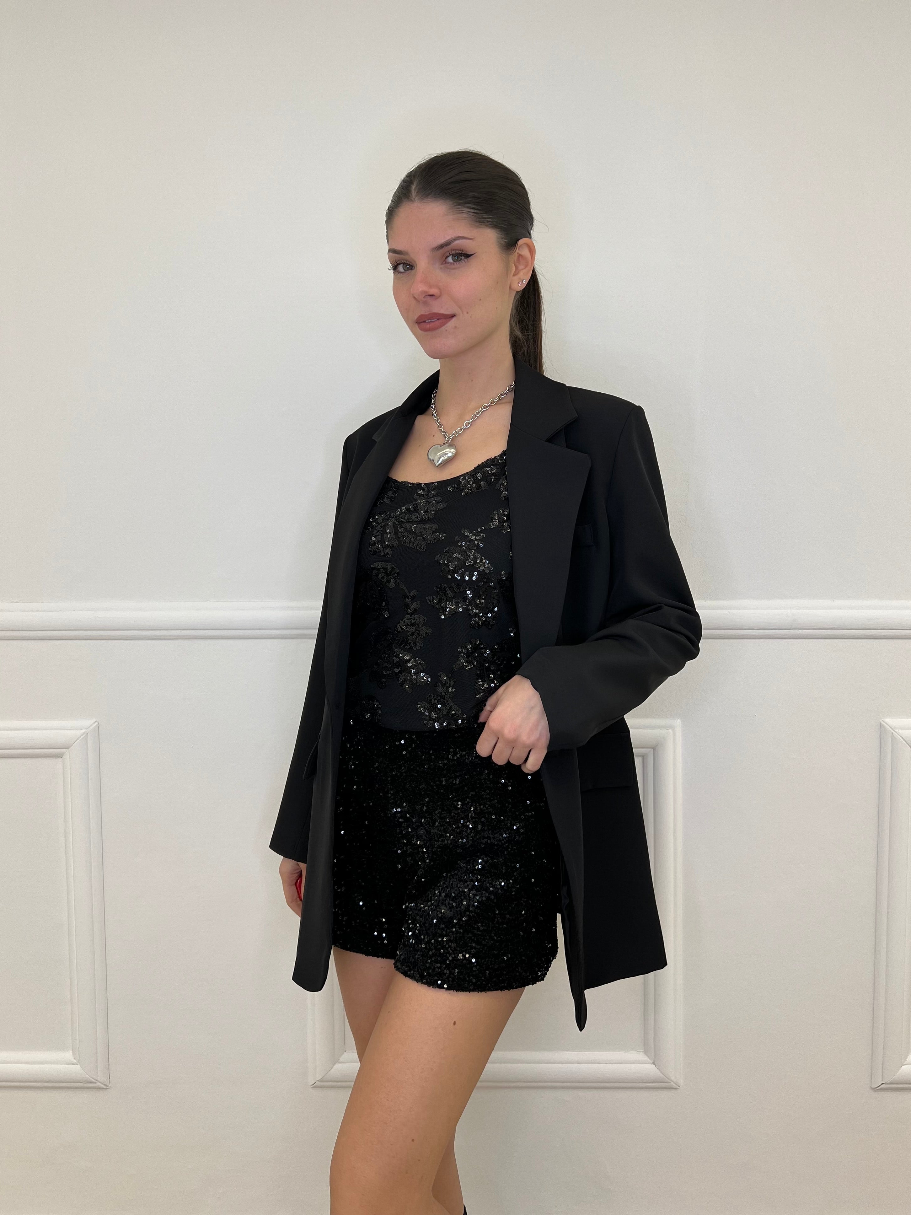 Blazer Oversize Monopetto 2202 Nero