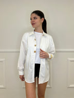 Camicia Over Conchiglie H2264 Bianco