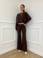 Felpa Crop 83625 Moro