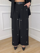Pantalone Gabardine Gioiello 684018 Nero - Bazar Abbigliamento