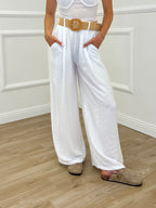 Pantalone Viscosa Strop 33660 Bianco