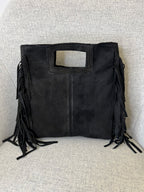 Borsa Vera Pelle Frange Manico VPF004