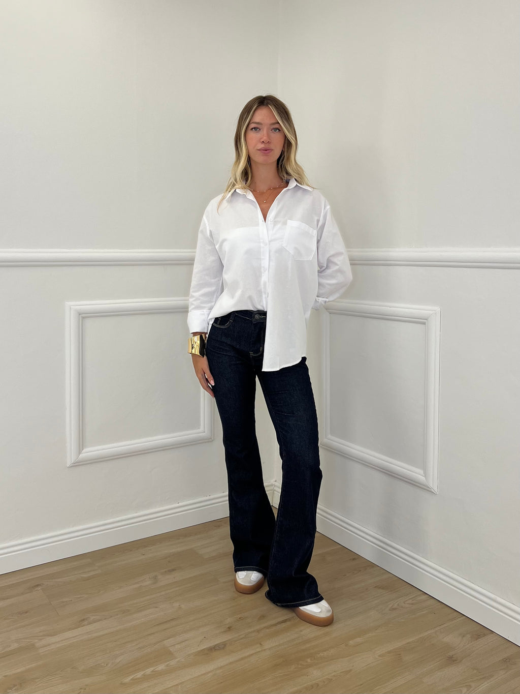 Camicia Over Oxford Tasca 17117 Bianco