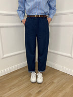 Pantalone Balloon Chambray 36893 Blu