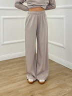 Tuta Oversize Girocollo D27629 Taupe