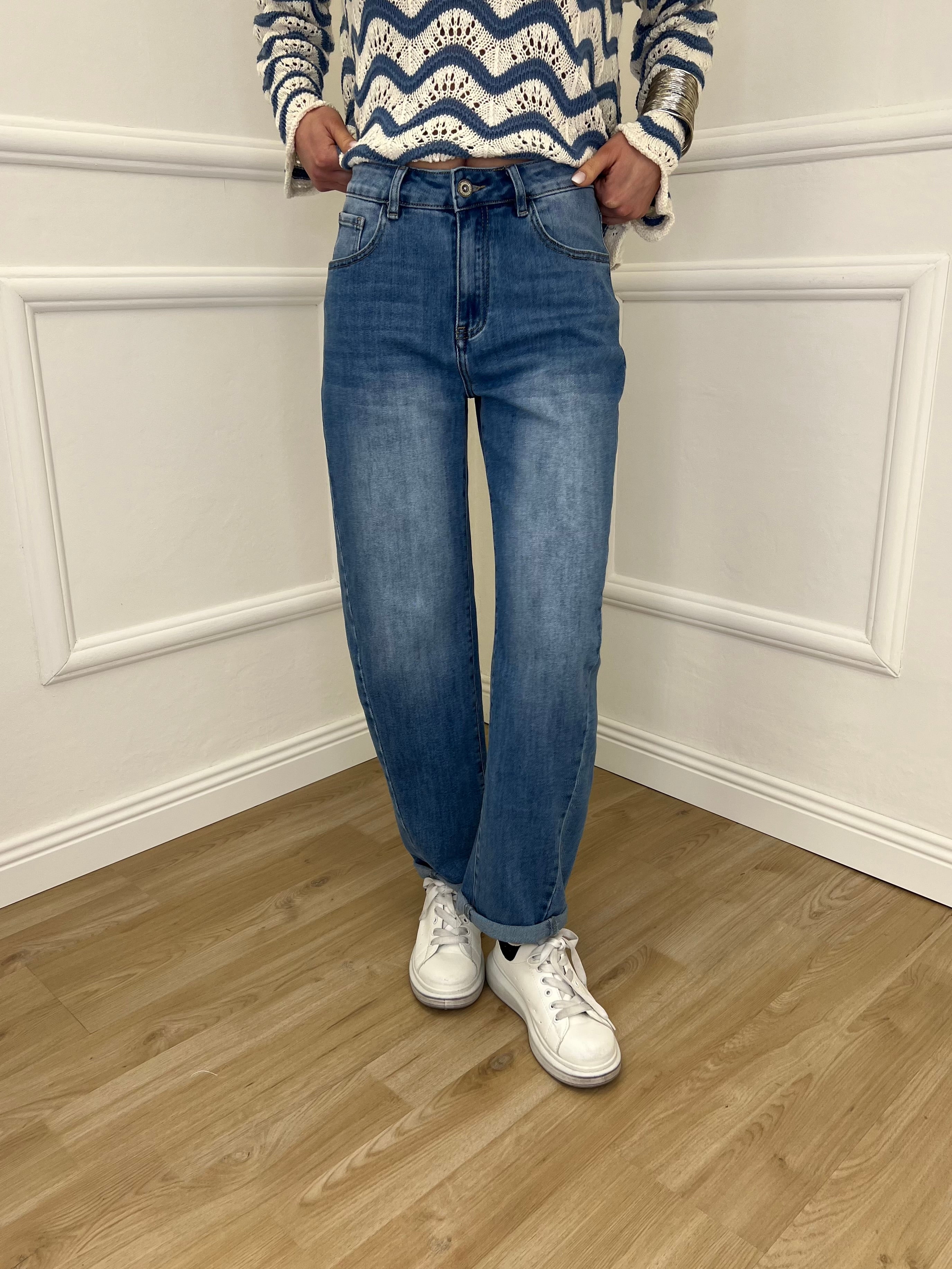 Jeans Balloon Slim 9319 Azzurro