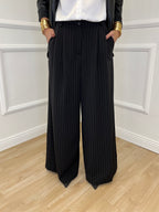 Pantalone Gessato 7158 Nero