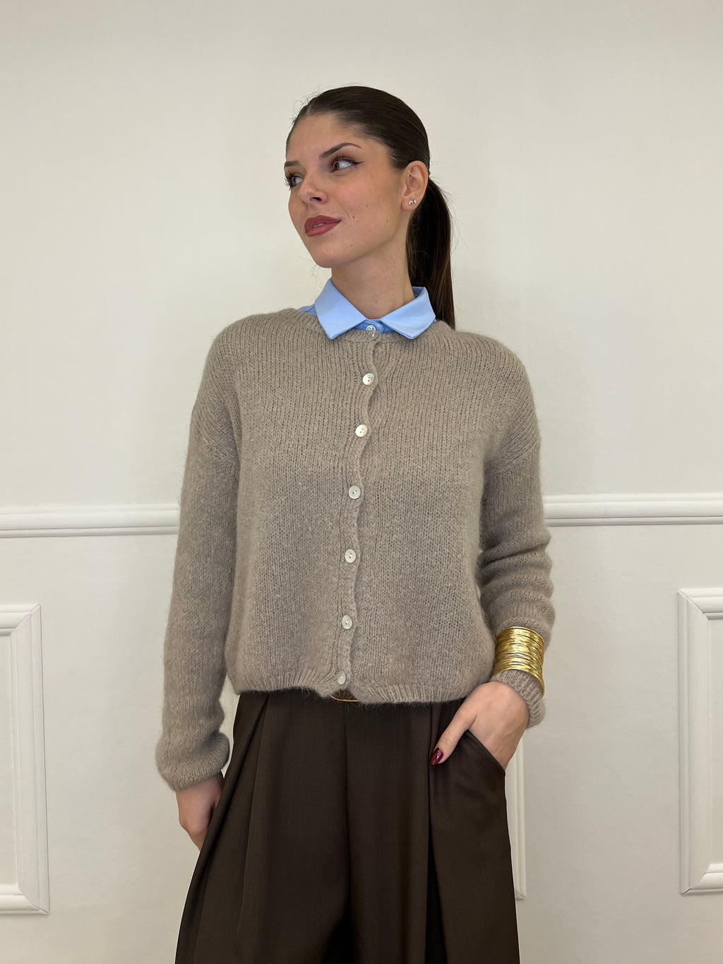 Cardigan Kid Mohair 5211 Ecru