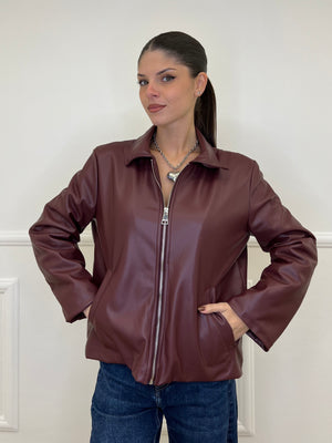 Giubbino Ecopelle 5032 Burgundy