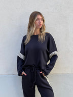 Tuta Viscosa Bande 23162 Nero