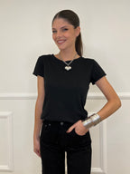 T-shirt Basic V0550 Nero