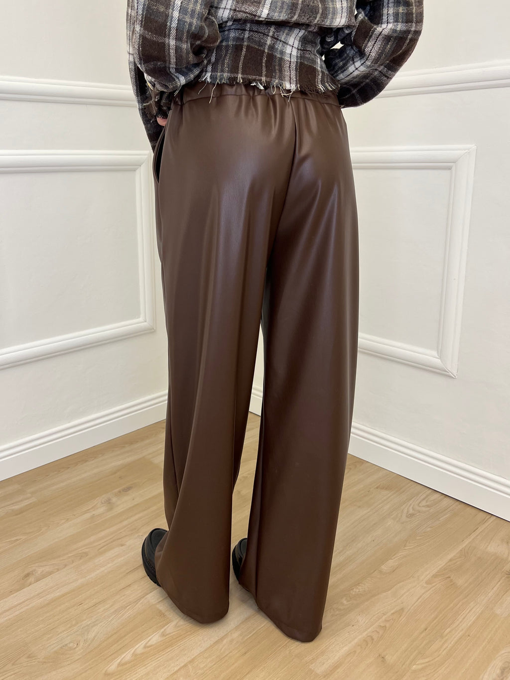 Pantalone Ecopelle 8043 Marrone