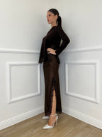 Maglia con Pizzo 55777 Moro